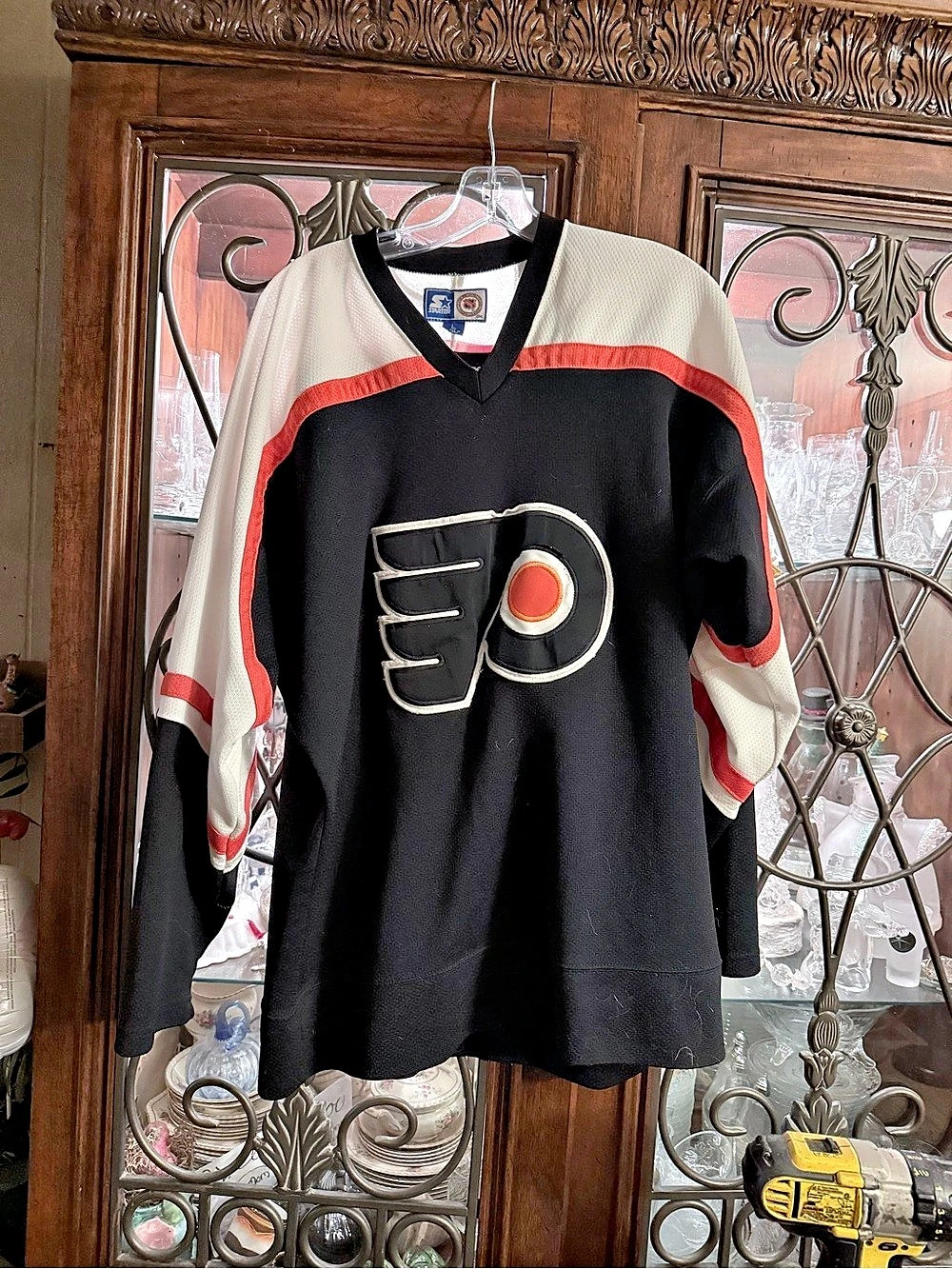 Starter Philadelphia Flyers NHL Starter Hockey Jersey Hockey Jersey Black & Oran